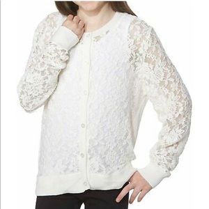 White Lace Cardigan